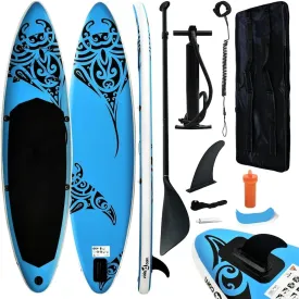 Inflatable Stand Up Paddleboard Set for Water Fun, Lightweight & Stable Design, for Adventure Seekers, Blue