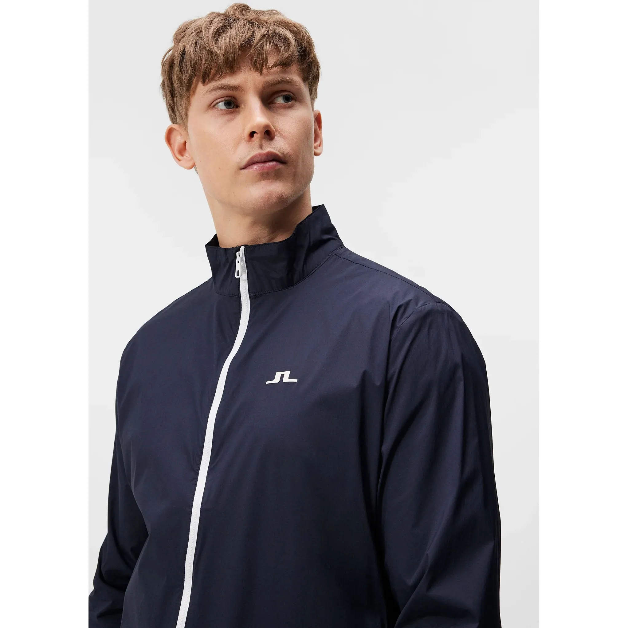J.Lindeberg Ash Light Packable Golf Jacket - JL Navy
