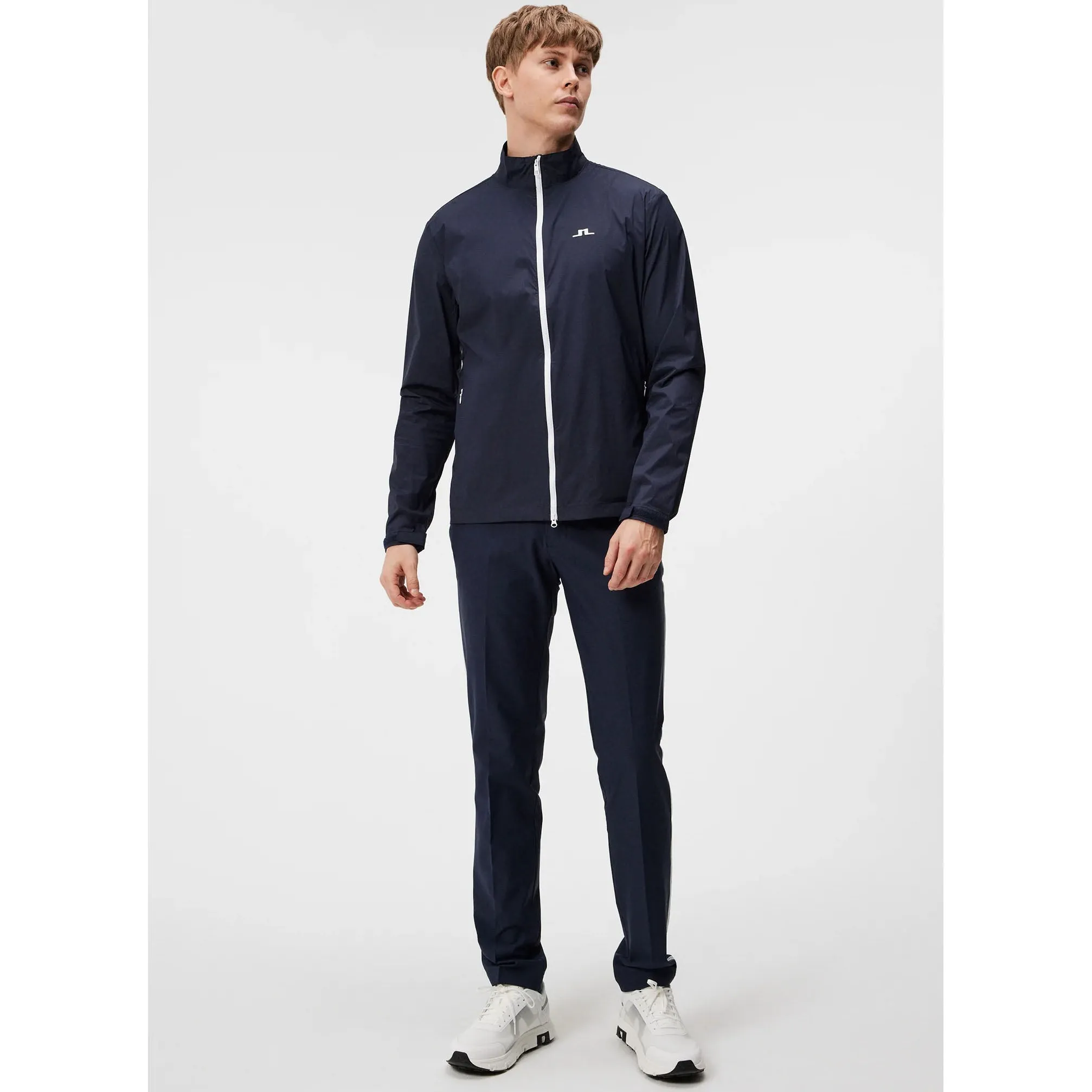 J.Lindeberg Ash Light Packable Golf Jacket - JL Navy