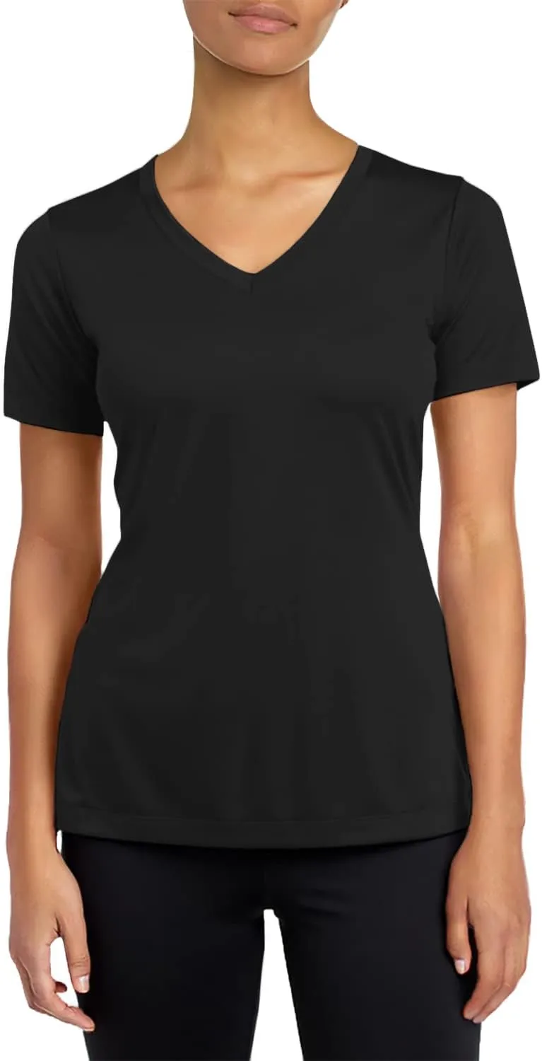 Joe's USA Women's Short Sleeve Moisture Wicking Athletic Shirts in Sizes XS-4XL