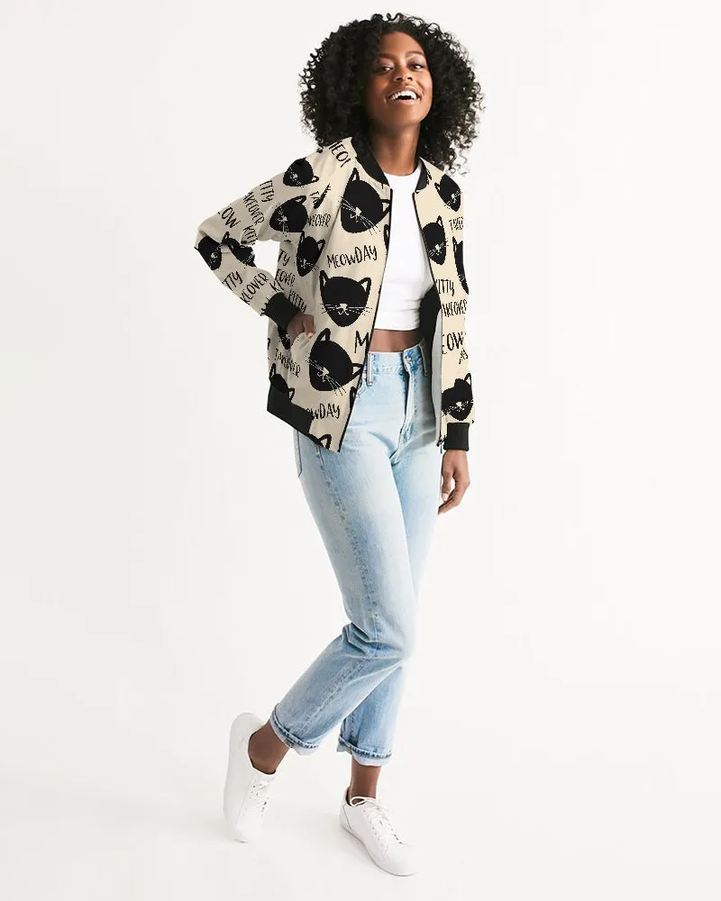 Kitty Takeover Women's Bomber Jacket