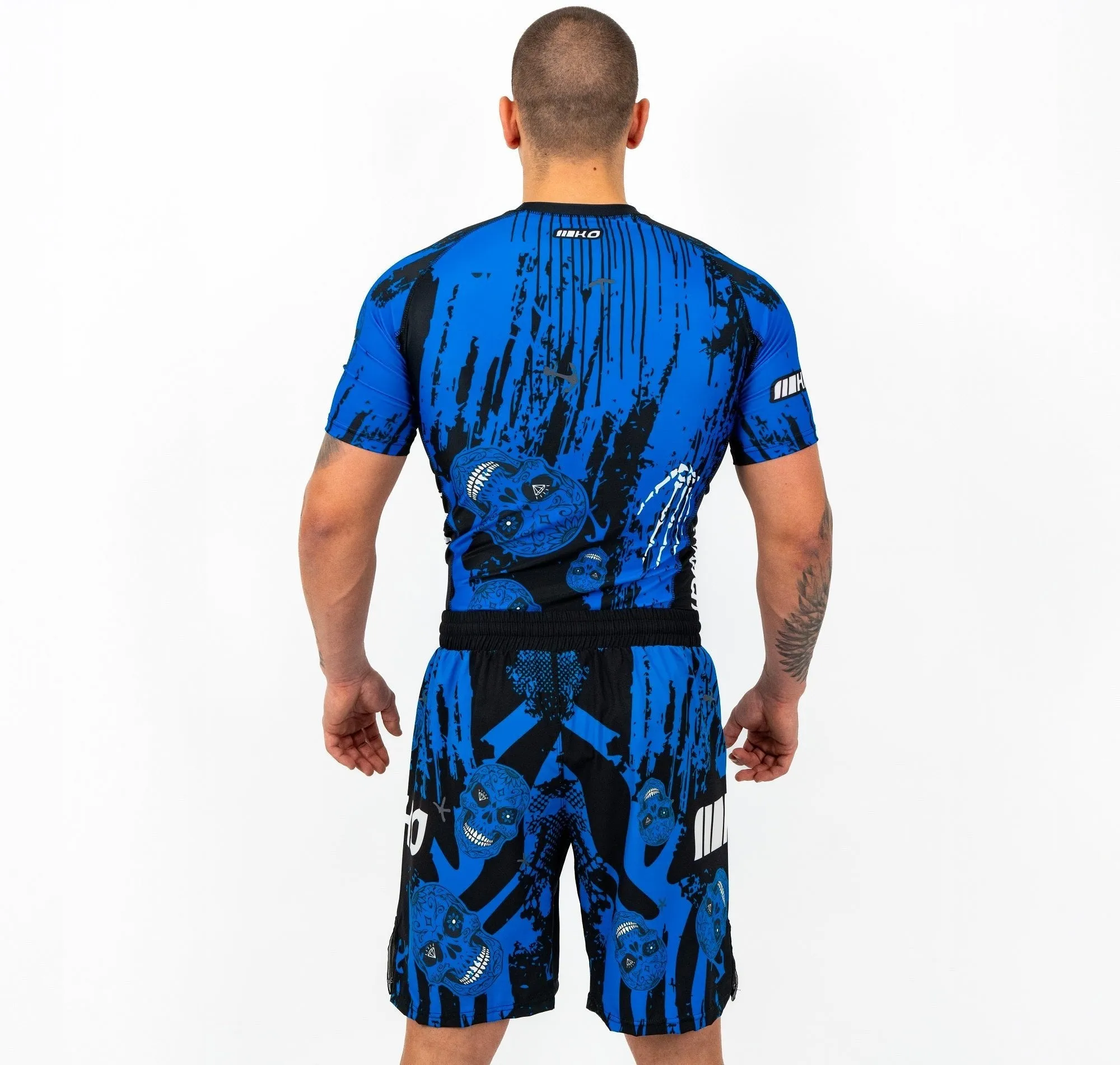 Knockout Skull Rashguard-Short Sleeve