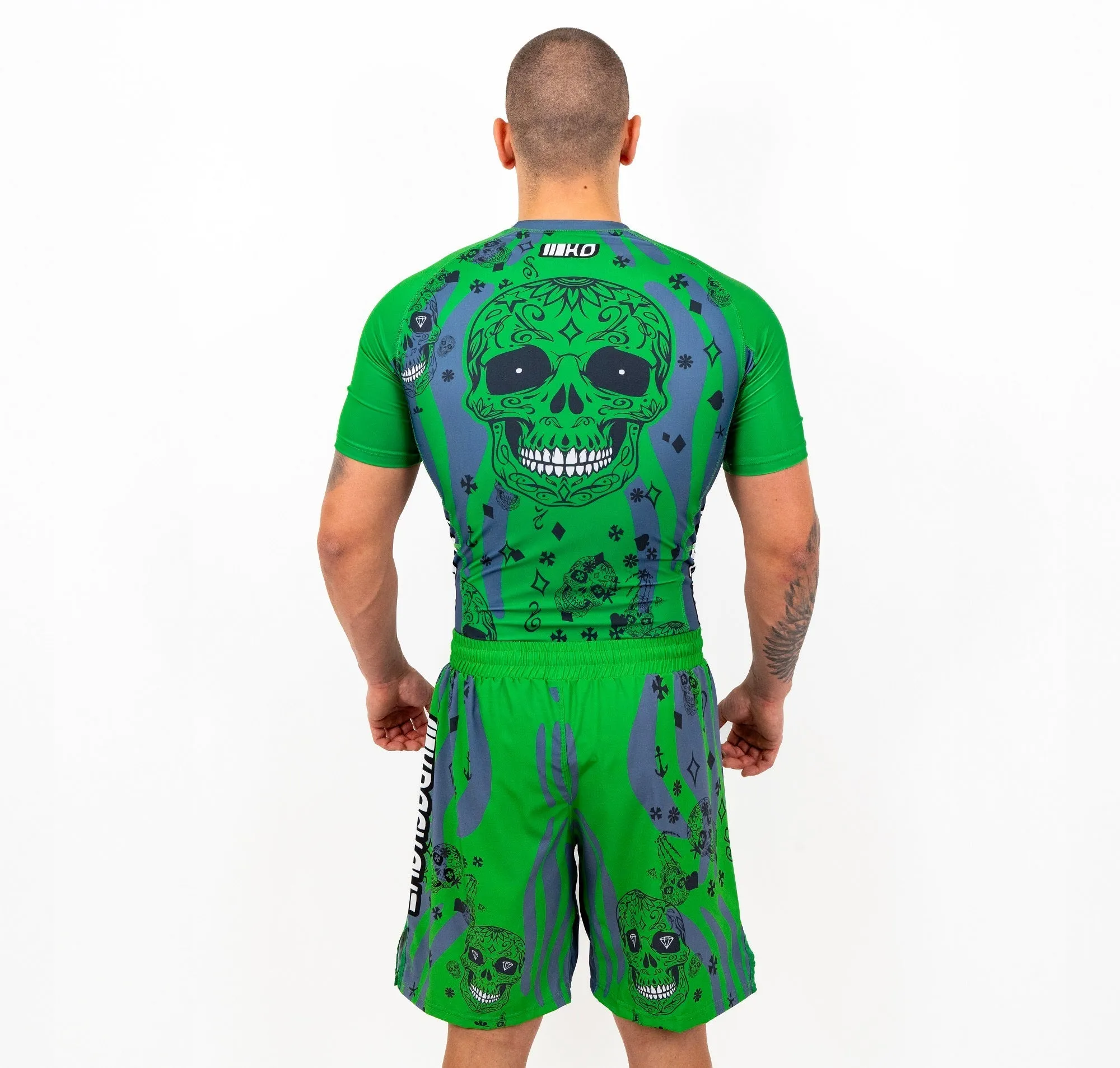 Knockout Skull Rashguard-Short Sleeve