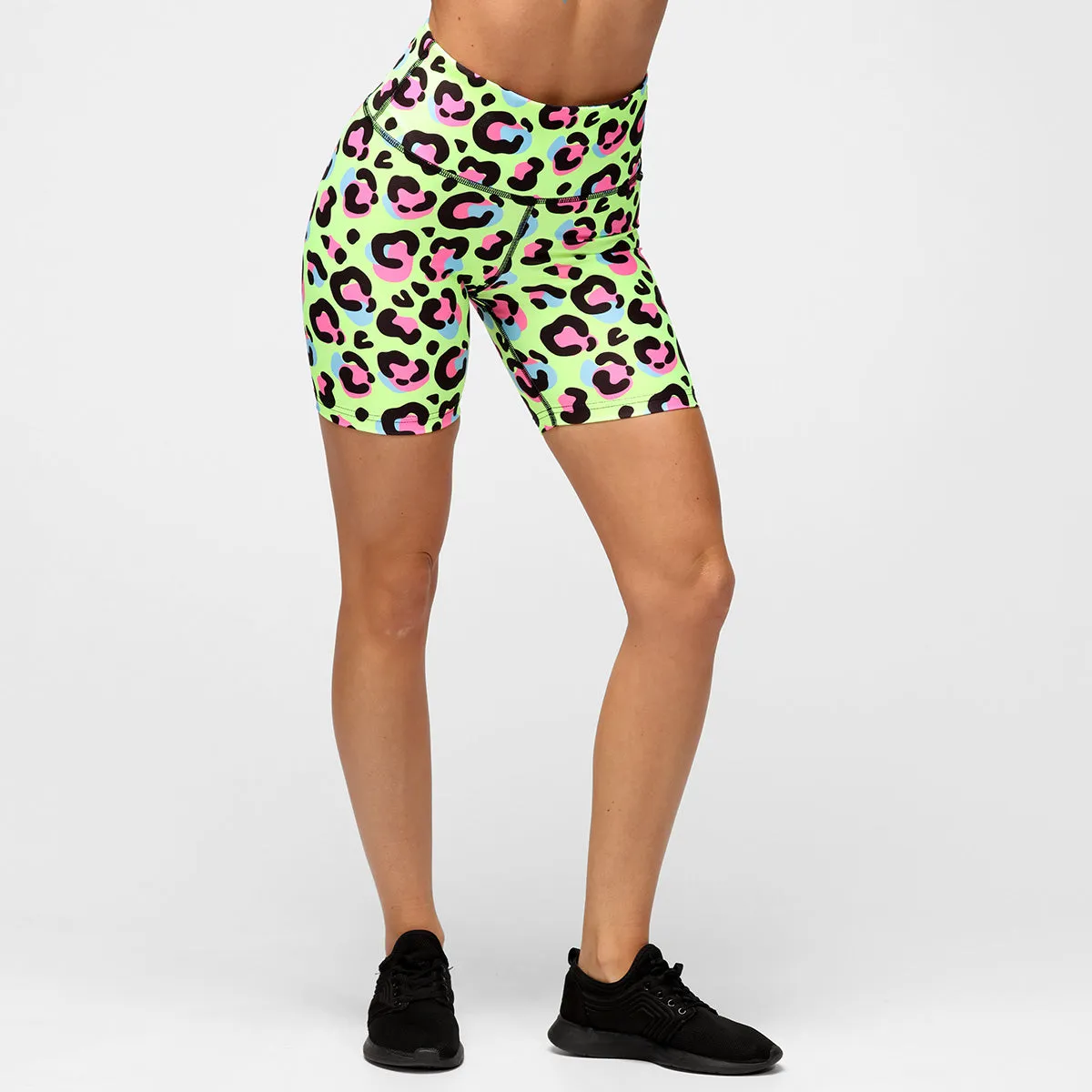 Lemon Leopard Running Shorts