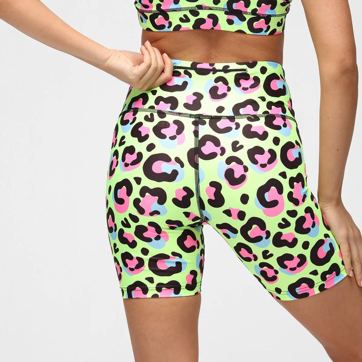 Lemon Leopard Running Shorts