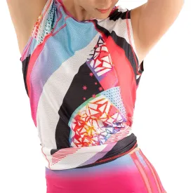 Lucky in Love BMS Phantom Tie Back Womens Tennis Tank Top