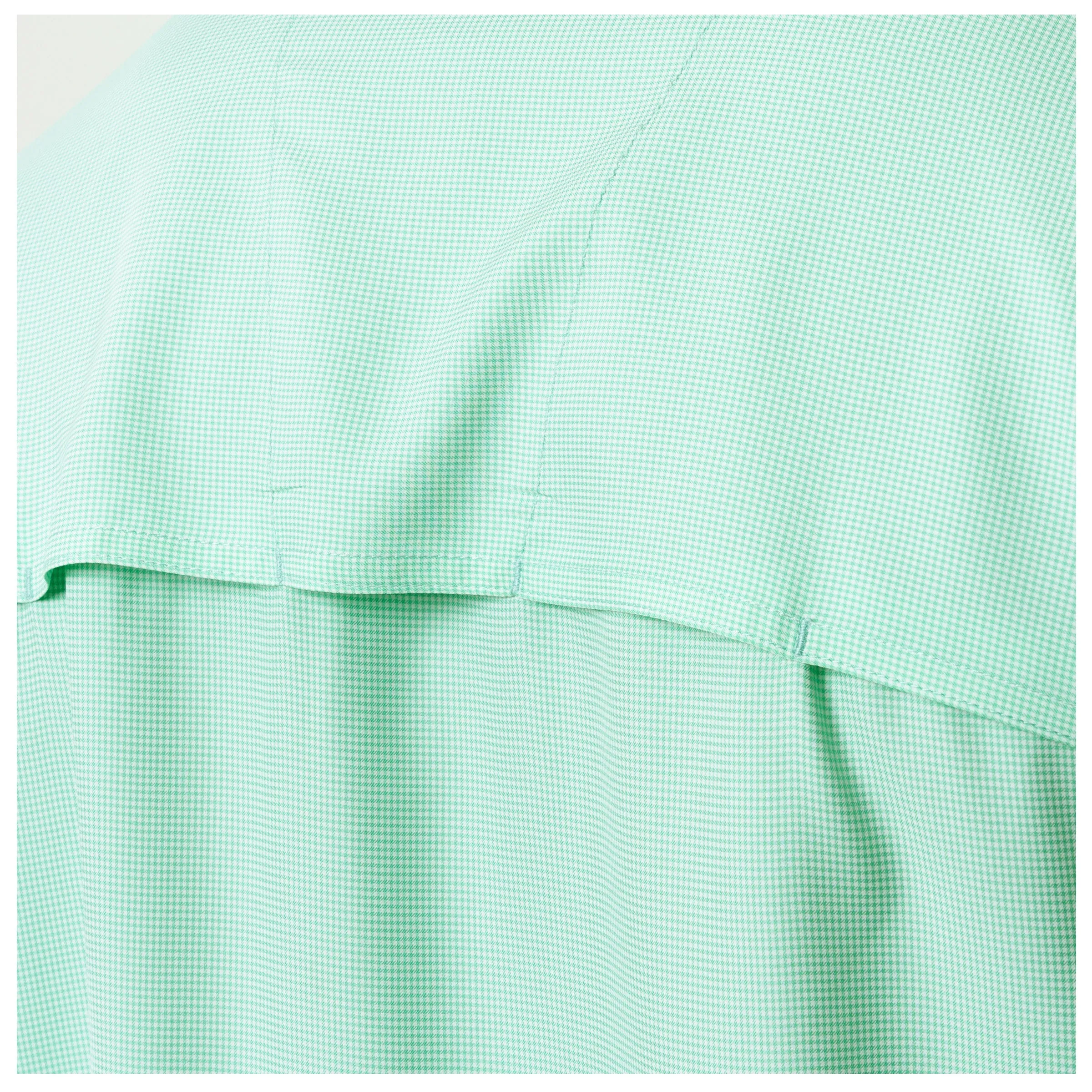 Men's Short Sleeve Texture Gingham Performance Fishing Shirt