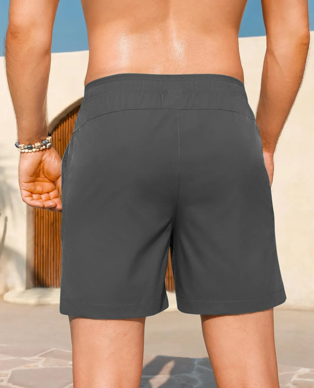 Milin Naco Mens Board Shorts Quick Dry Swim Trunks with Pockets Bathing Suits for Men Swim Shorts