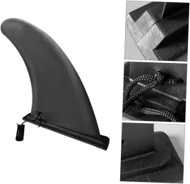 Milisten 1pc Detachable Inflatable Surfboard Fin Sup Large Fish Fin Lightweight Surfboard Accessory Easy Installation Black