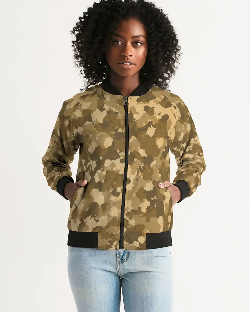 Military Pattern Women's Bomber Jacket