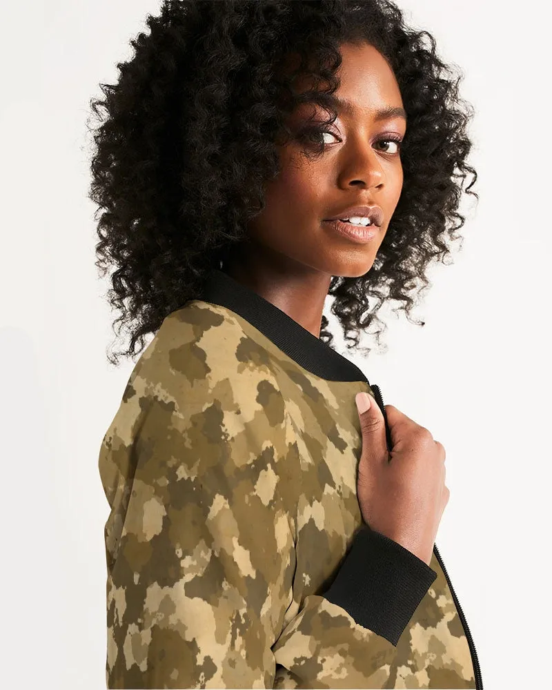 Military Pattern Women's Bomber Jacket