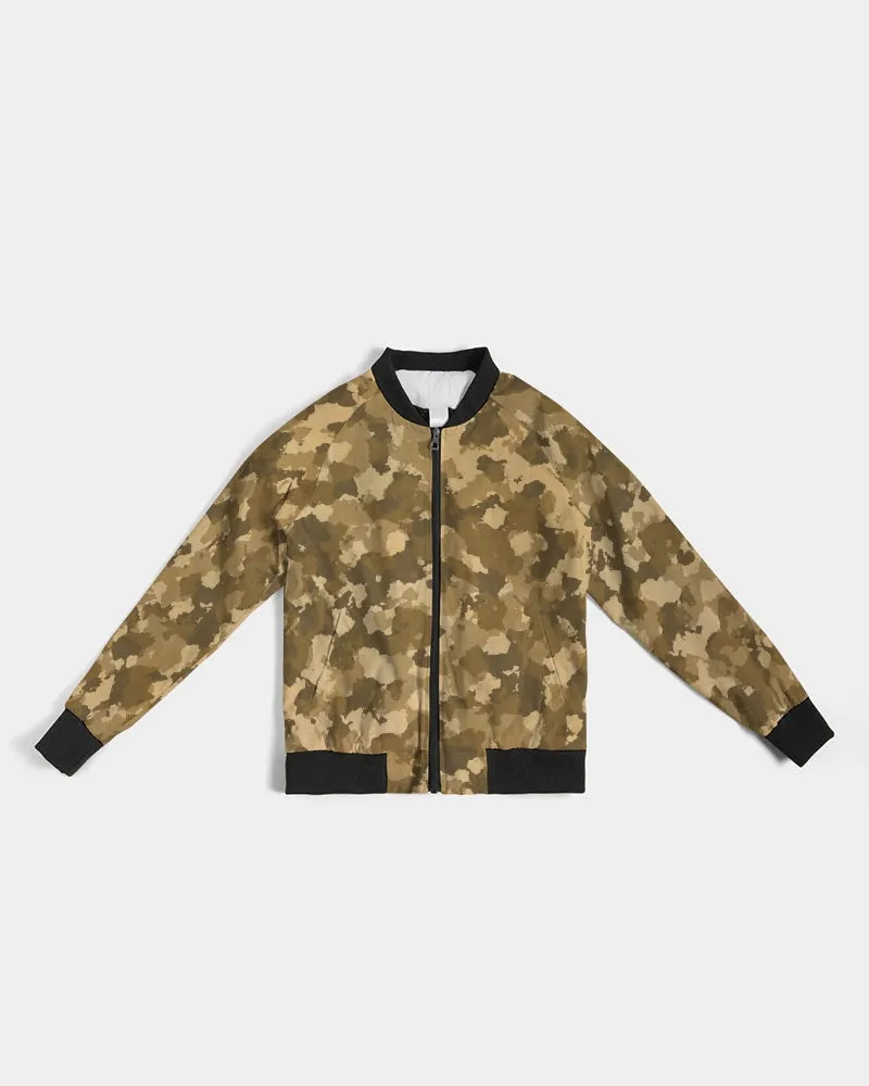 Military Pattern Women's Bomber Jacket