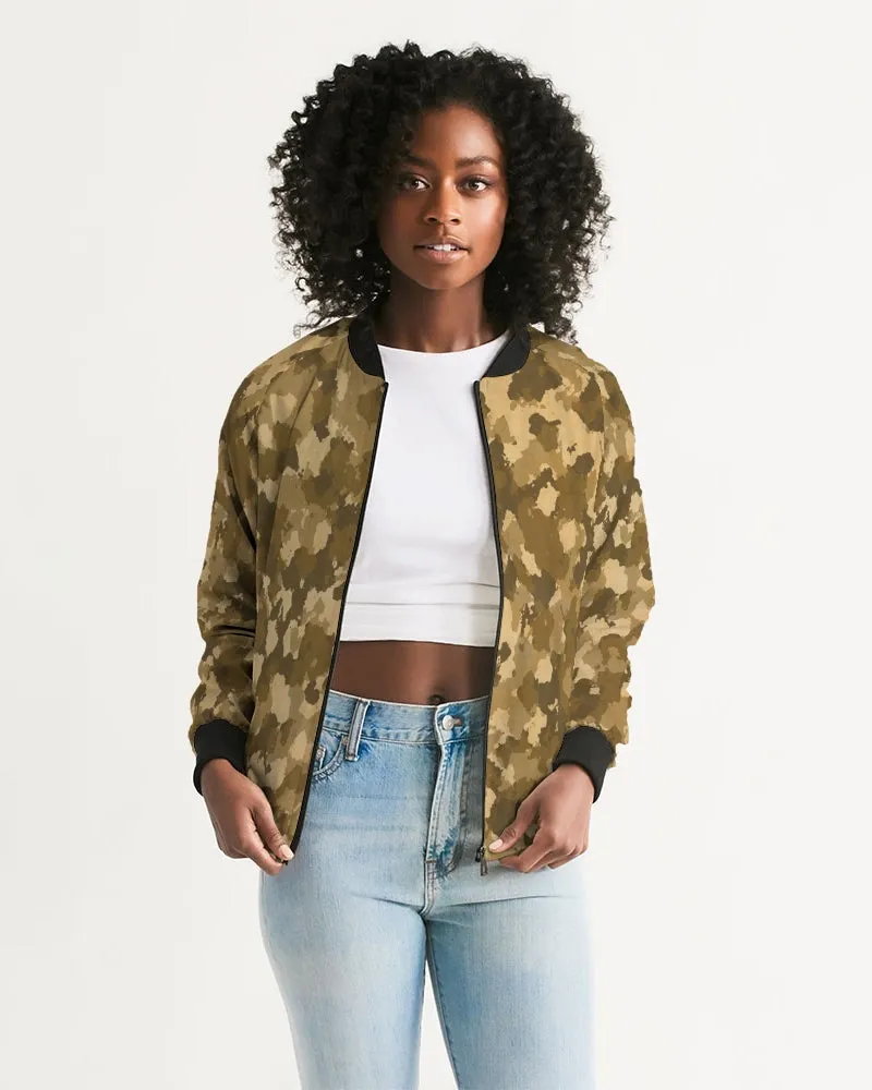 Military Pattern Women's Bomber Jacket