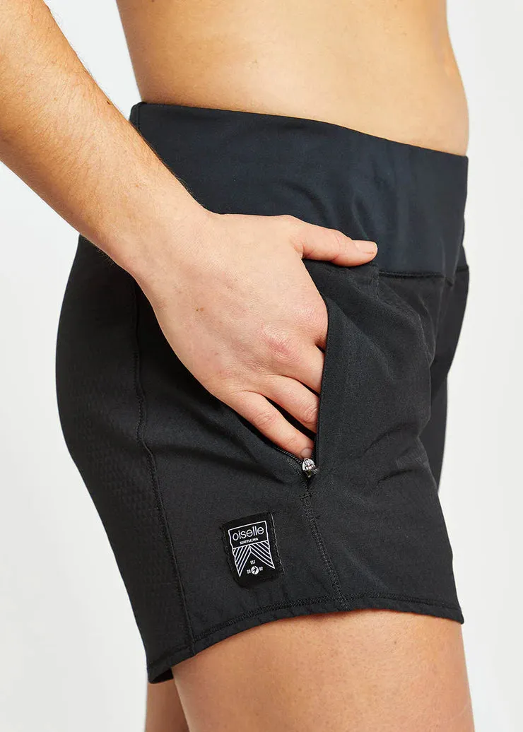 Oiselle | Long Roga Shorts | Women's | Black
