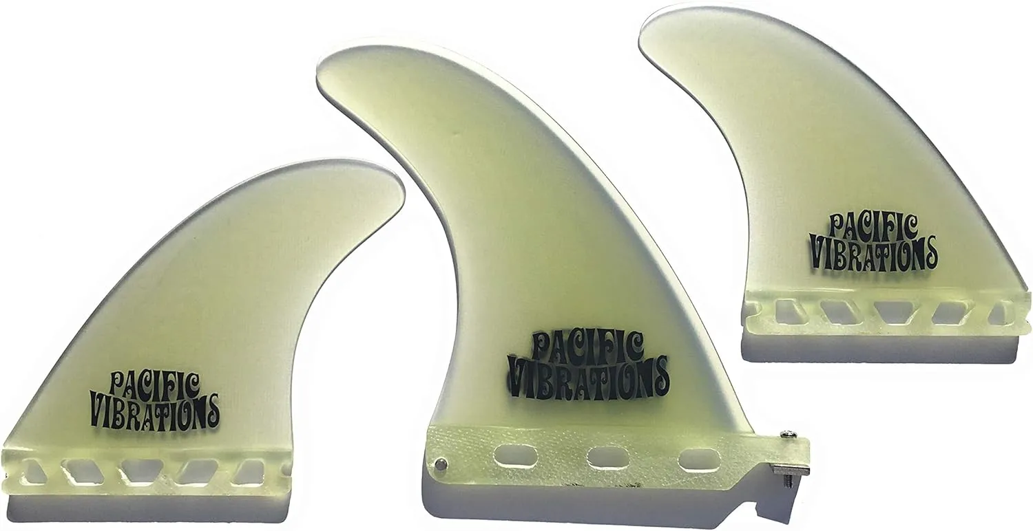 PACIFIC VIBRATIONS 6" Longboard FIN Surfboard Performance 2 1 Futures Side Bites FINS