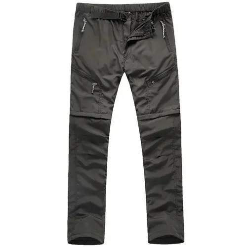 Pants: Summer Detachable Zip. Quick Dry Cargo Pants. Waterproof.