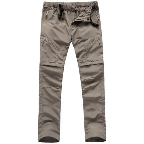 Pants: Summer Detachable Zip. Quick Dry Cargo Pants. Waterproof.