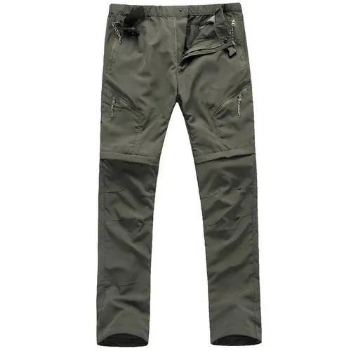 Pants: Summer Detachable Zip. Quick Dry Cargo Pants. Waterproof.
