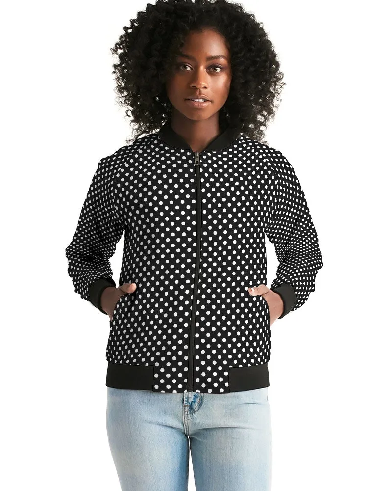 Polka Dots Women's Bomber Jacket