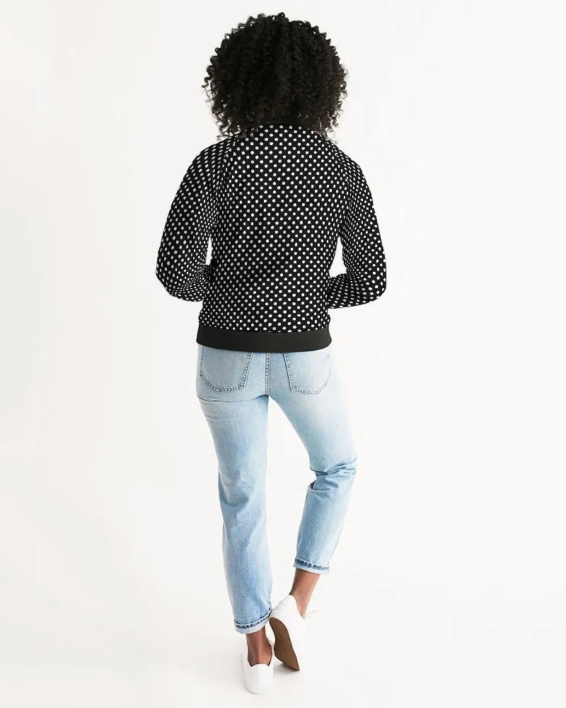 Polka Dots Women's Bomber Jacket