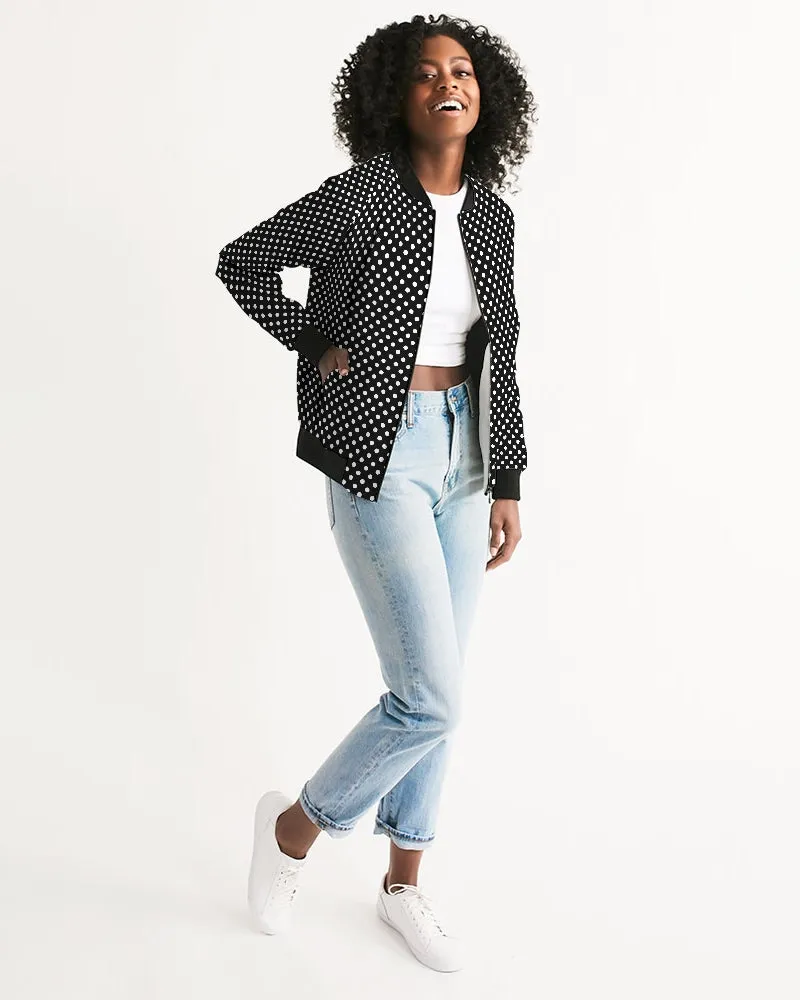 Polka Dots Women's Bomber Jacket