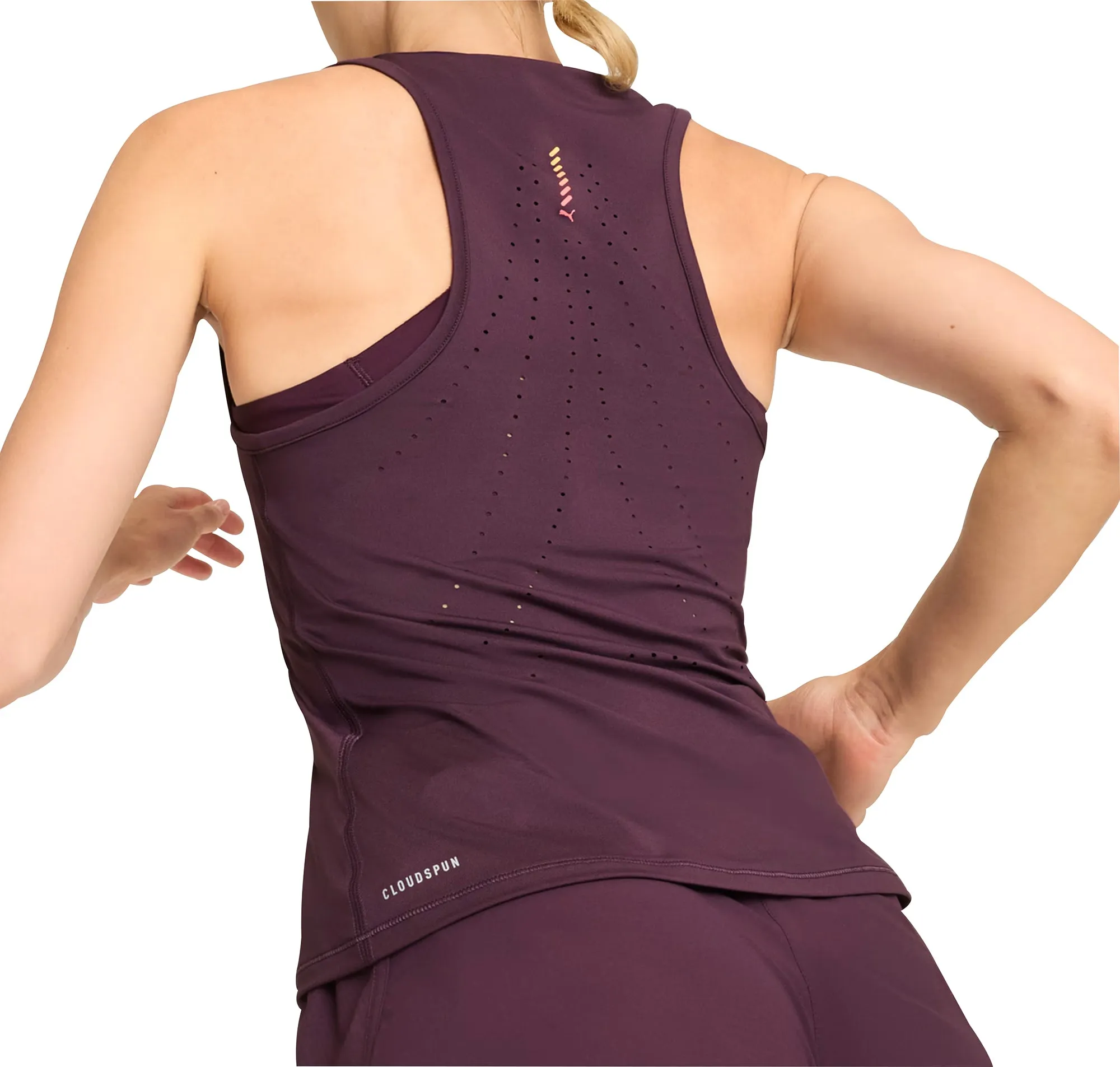 Puma Run Cloudspun Womens Running Vest Tank Top - Purple