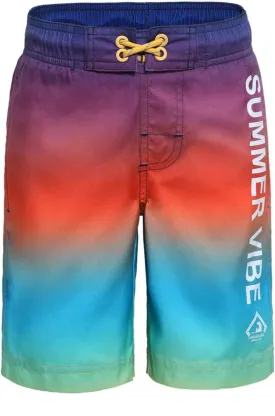 Rokka&Rolla Boys' Swim Trunks UPF 50  Quick Dry Bathing Suit Swimwear Beach Shorts with Mesh Lining