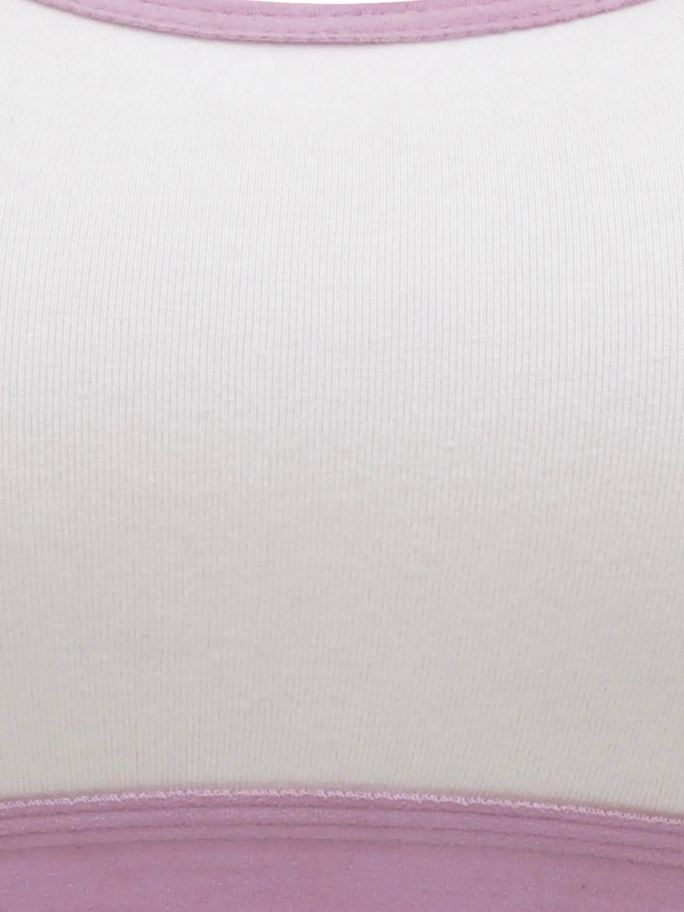 Single-Layer Broad Strap Cotton Sports Bra | Non-Padded Beginner Bra | Solid