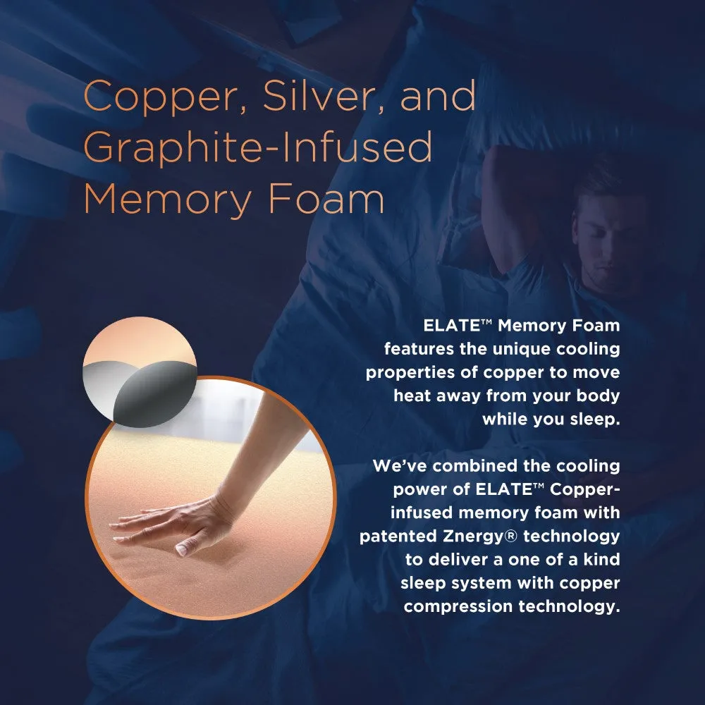 Tommie Copper Performance Znergy 14" Copper Infused Hybrid Medium Mattress - Twin