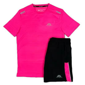 Trailberg Cloud T-Shirt / Shorts Set - Pink / Black
