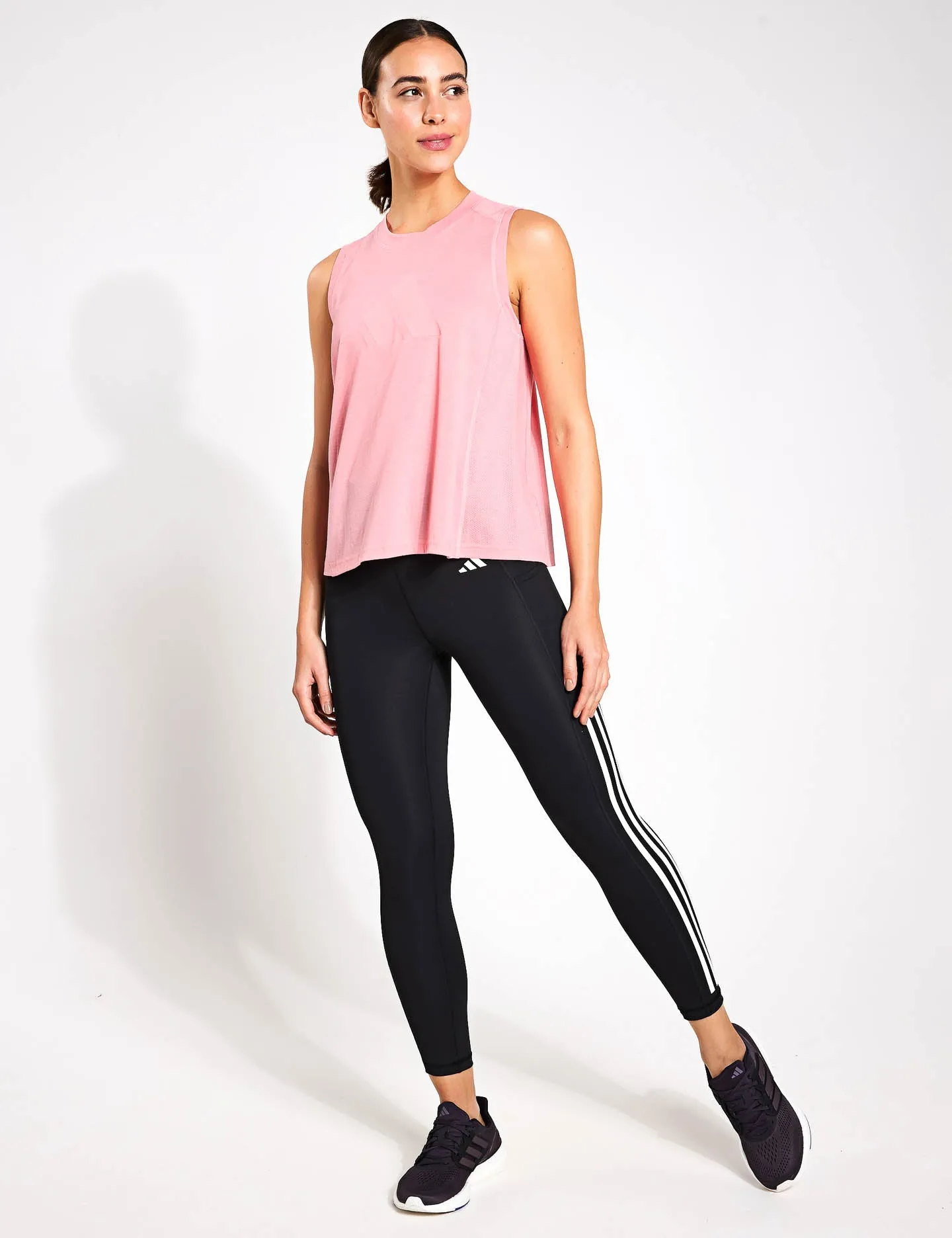 Train Essentials Big Performance Logo Training Tank Top - Semi Pink Spark/Pink Spark
