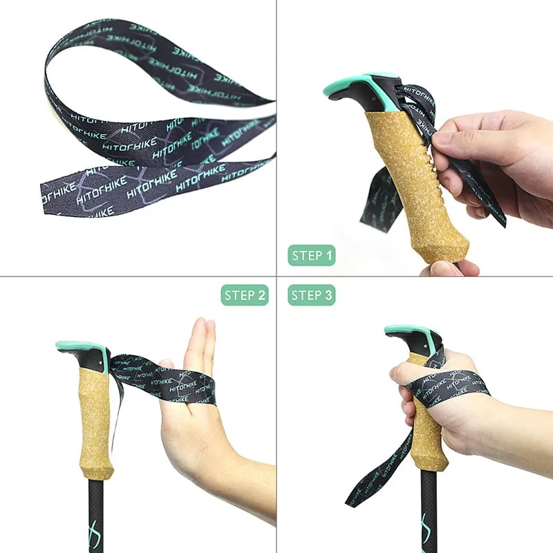 Ultra-Light 195g Carbon Fiber Trekking Pole - Telescope Walking and Nordic Trekking