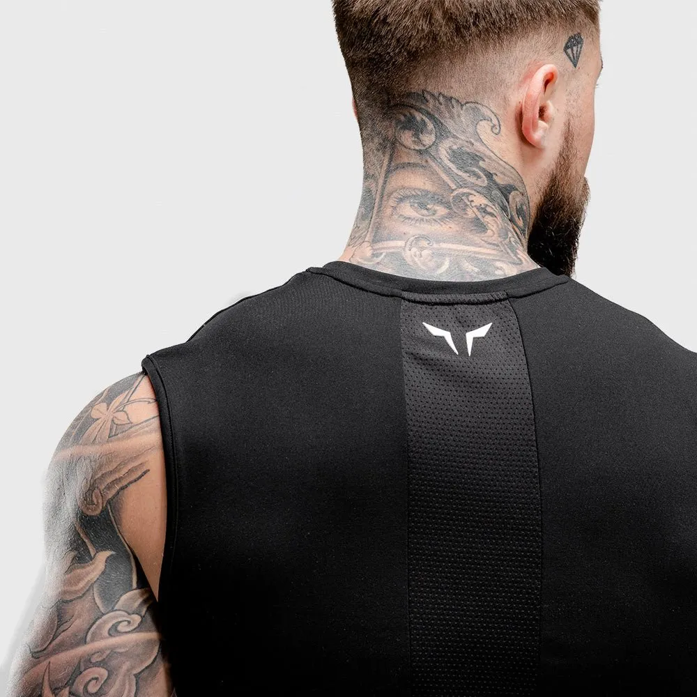 Warrior Cut-Off Tank - Black