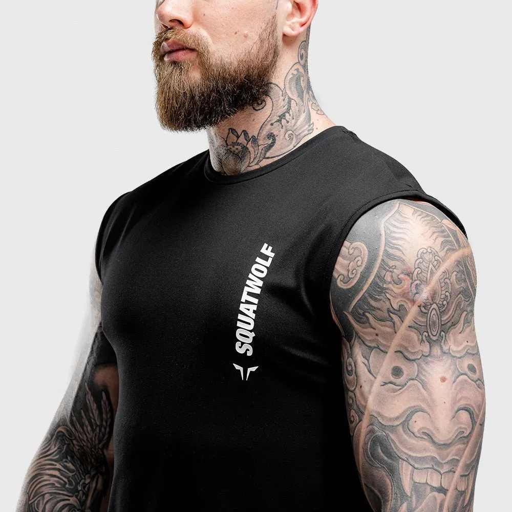 Warrior Cut-Off Tank - Black