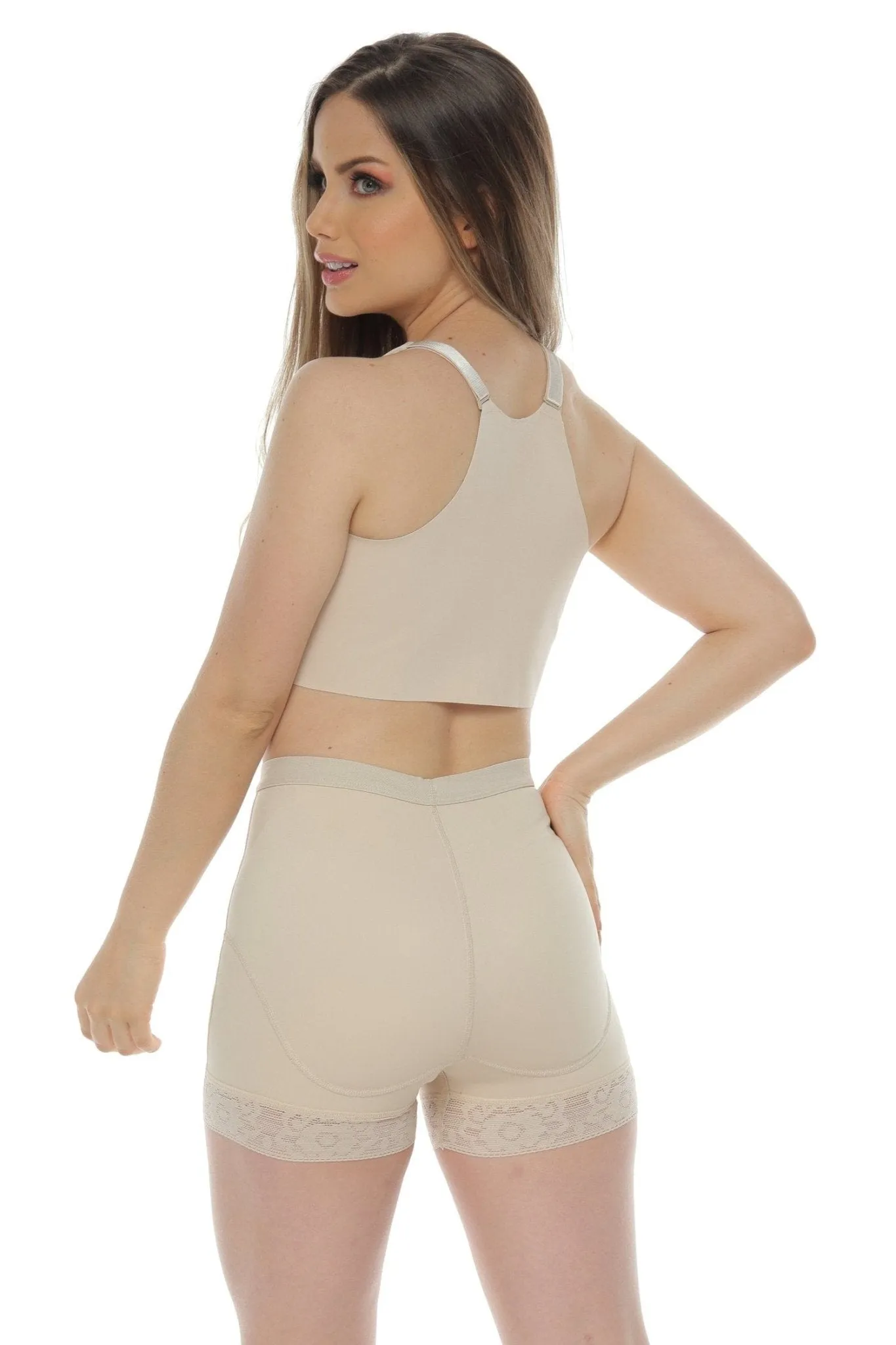 Wireless Seamless Bra with Front Closure Mastopexy