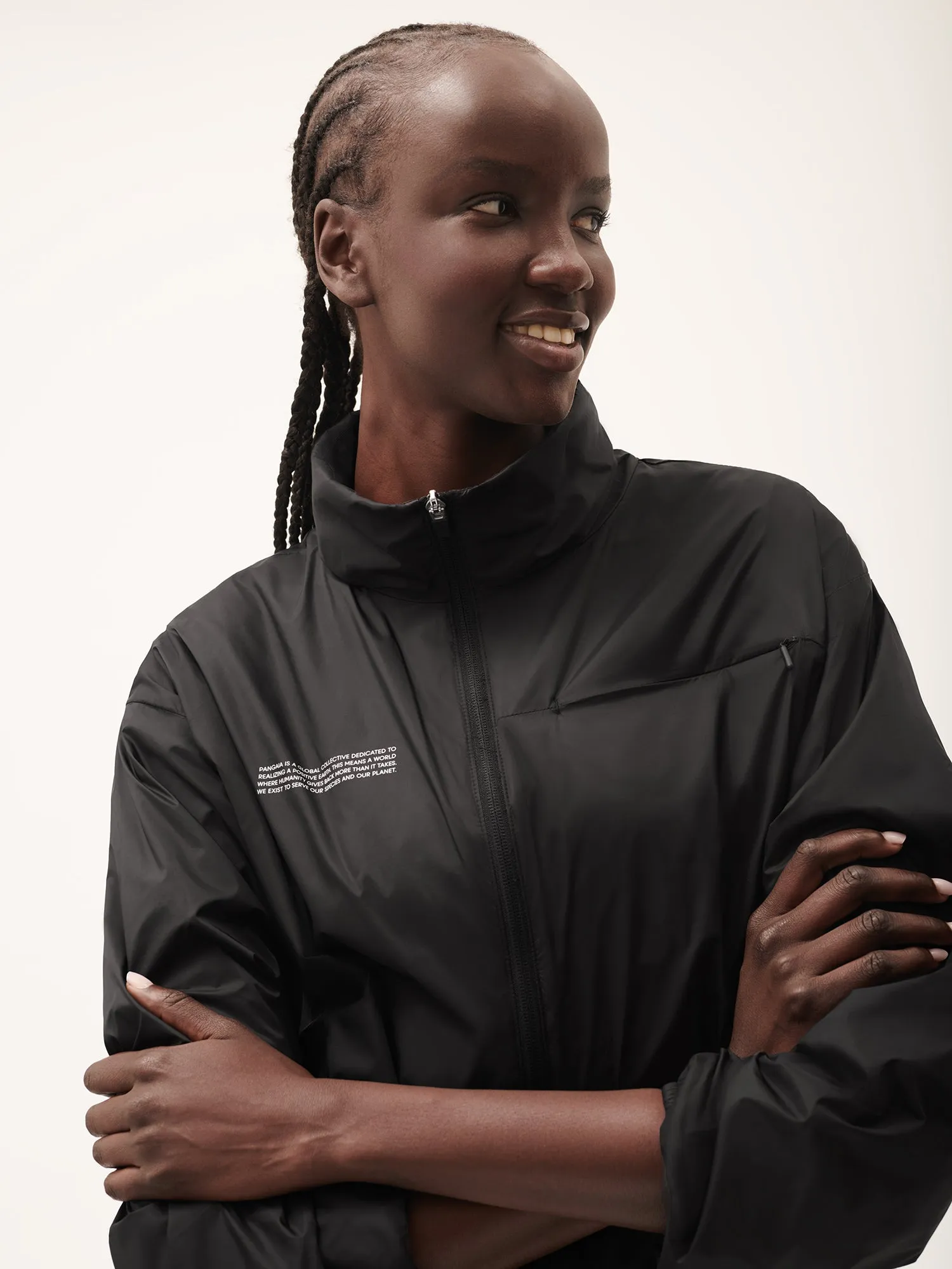 Women's DNA Recycled Nylon Packable Jacket—black
