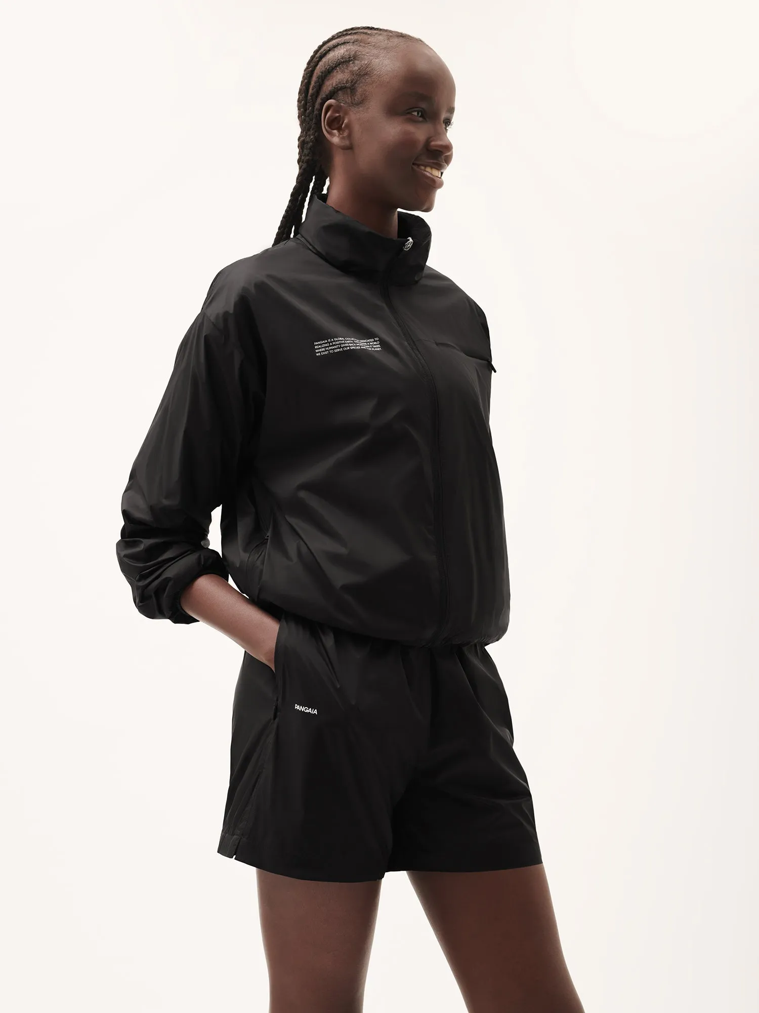 Women's DNA Recycled Nylon Packable Jacket—black