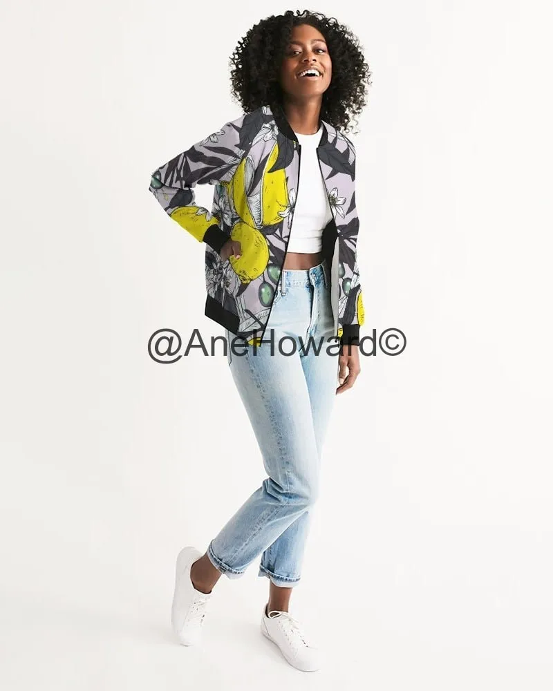 Women's Light Bomber Jacket Lemon Tree