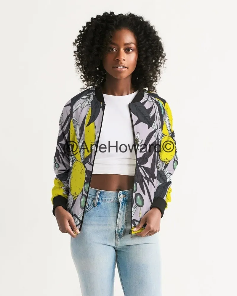 Women's Light Bomber Jacket Lemon Tree