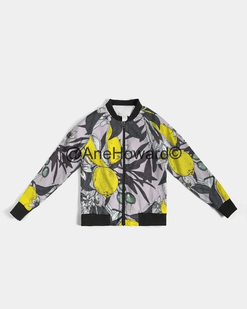 Women's Light Bomber Jacket Lemon Tree