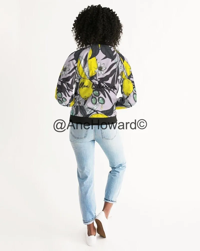 Women's Light Bomber Jacket Lemon Tree