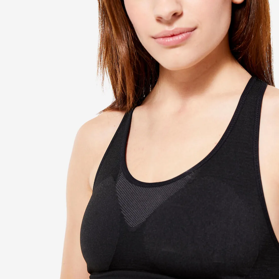 Women's Seamless Muscle Back Medium-Support Sports Bra