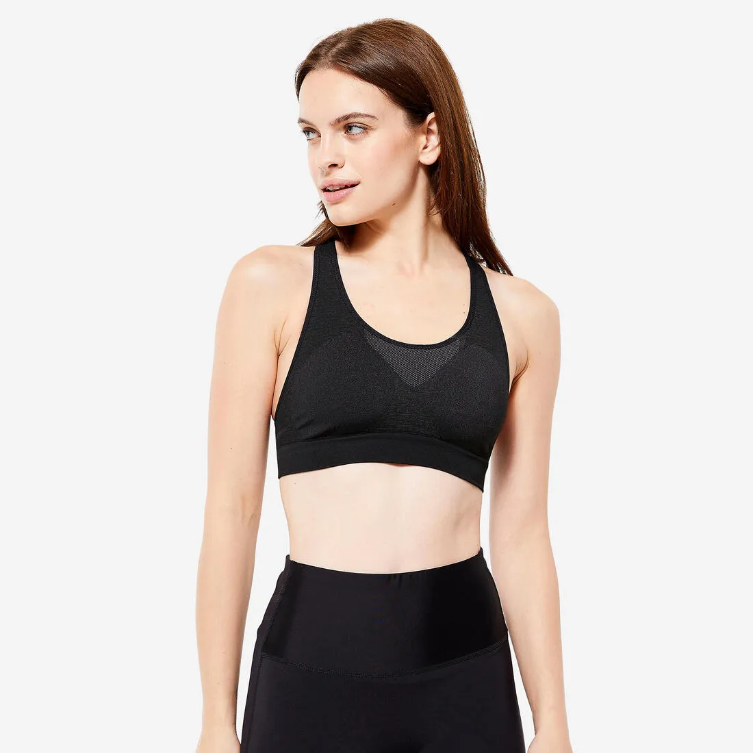 Women's Seamless Muscle Back Medium-Support Sports Bra