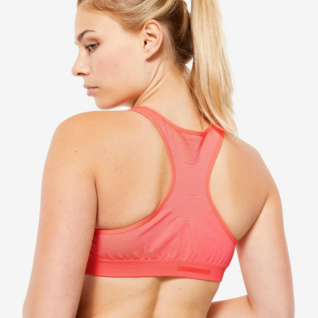 Women's Seamless Muscle Back Medium-Support Sports Bra