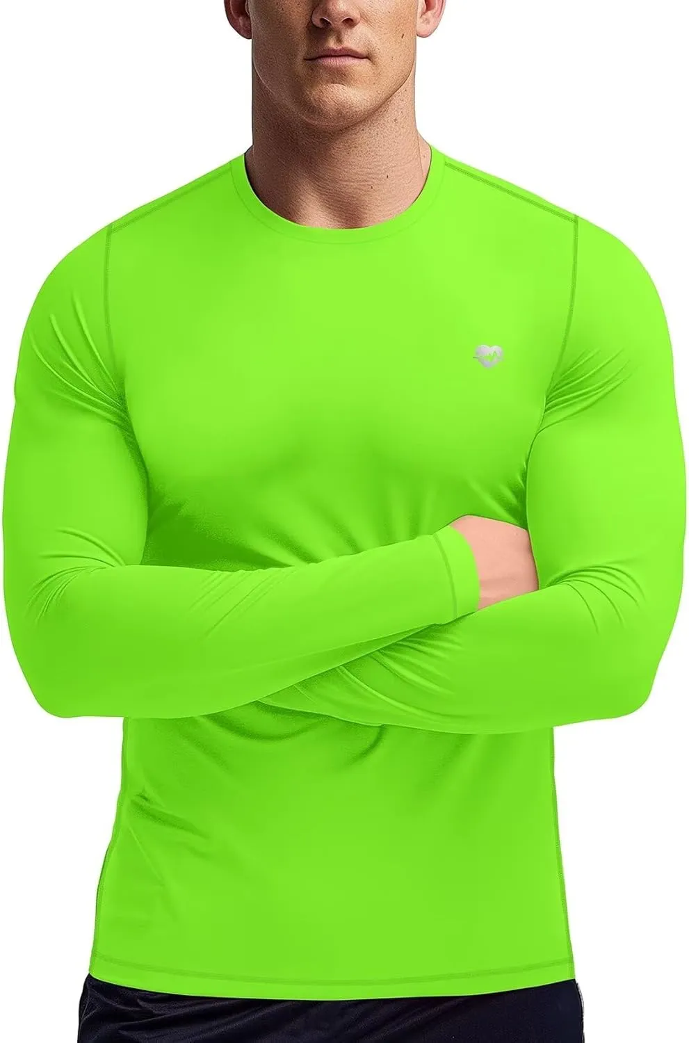 Zengjo Mens Baselayer Shirt Long Sleeve Athletic Running T Shirts Lightweight Undershirt