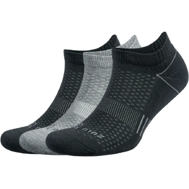 Zulu No Show Socks 3-Pack